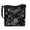 Black-Dragonfly Flower, variant on Wolf Flower Print Bucket Crossbody Bag for Women, Ethnic Style Vegan Leather Bucket Tote Bag with Adjustable Strap, Lightweight Hobo Satchel Purse Crossbody for Travel, Brown