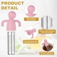 thumbnail image 3 of Uxcell 2 Pcs Cute Tea Infuser, Stainless Steel Loose Leaf Tea Steeper Filter with Silicone Handle Reusable Thin Pores Mesh Strainer Diffuser for Teacups Teapots Mugs, Pink, 3 of 7