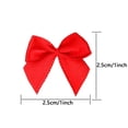 thumbnail image 2 of 500pcs Small Red Craft Sewing Fabric Bows Mini Satin Ribbon Bows Hair Accessories Portable Valentines Day Decoration for Wedding Party Favor, 2 of 6