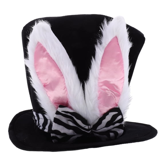 CIMAXIC Décoration de Chapeau de Fête Créative Oreilles de Lapin Mignon Chapeau de Fête de Pâques pour Femmes Fêtes de Vacances Chapeau de Pâques à la Mode, 13.11"X12.6"X9.84 Pouces