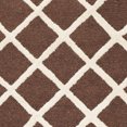 thumbnail image 5 of SAFAVIEH Cambridge Kenneth Geometric Wool Area Rug, Dark Brown/Ivory, 3' x 5', 5 of 5