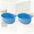 thumbnail image 4 of SASABAXI 2 Pcs Indoor Compost Bin Plastic Simple Trash Storage Blue, 4 of 7
