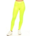 thumbnail image 3 of Moa Collection Women's Casual Solid Full Length Leggings Elastic Waistband, 3 of 6
