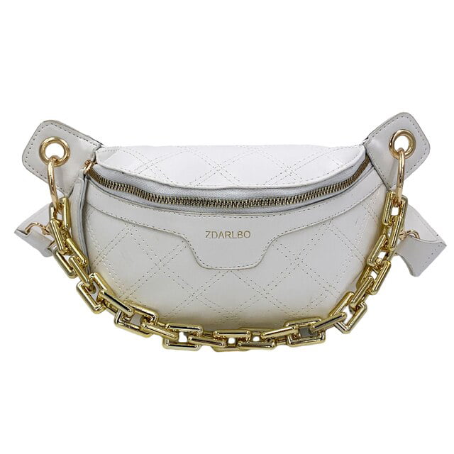 Women's Chest Bag Luxury PU Leather Waist Bag Shoulder Crossbody Chest Bags  Designer Handbags Female Belt Bag Phone Bags Wallets