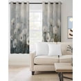 thumbnail image 2 of Spring White Floral Blackout Curtains for Bedroom/Living Room, Thermal Insulated Kitchen Curtains, Botanical Abstract Oil Painting Plant Grommet Darkening Window Treatment Drapes 42"x63"x2, 2 of 8