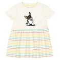 thumbnail image 3 of Inktastic Tri Color Corgi Girls Baby Dress, 3 of 5