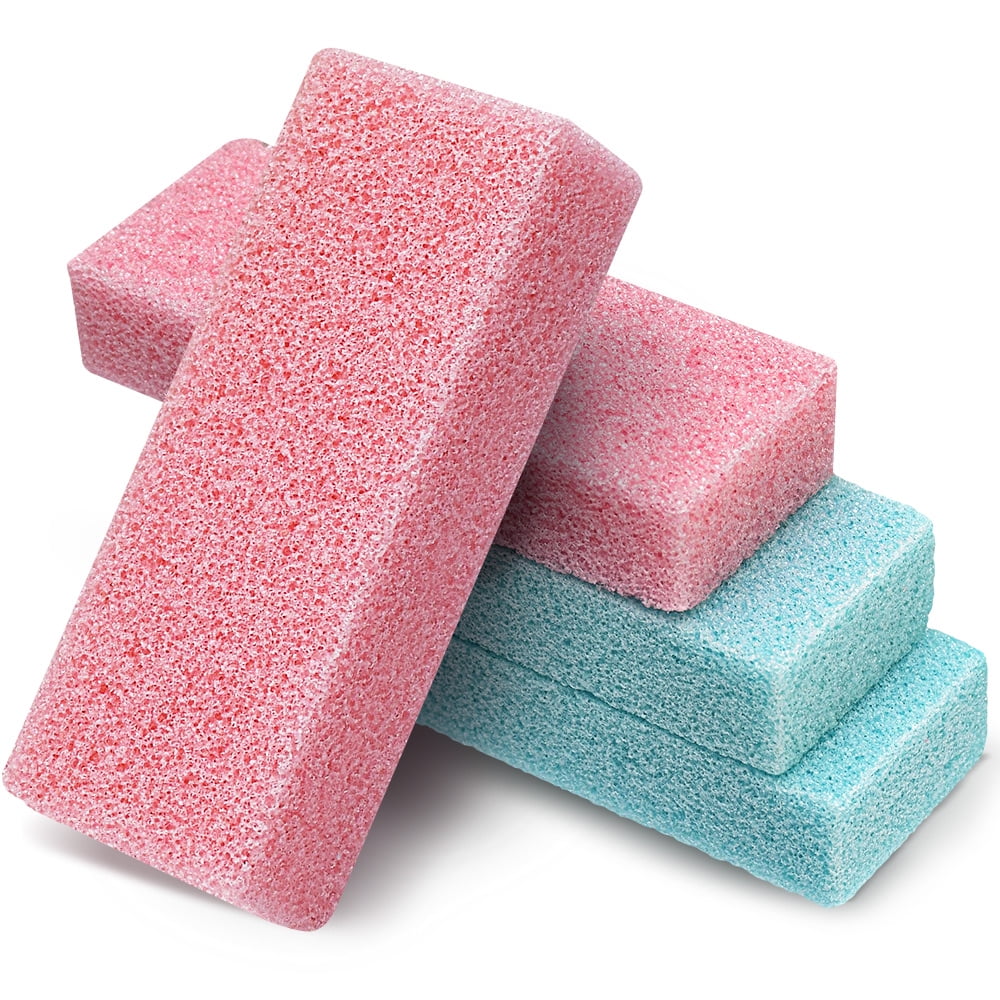 MARYTON Pumice Sponge Stone for Feet, Exfoliate Dry Skin, Callus and Corn Removal, Pack of 4