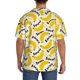 thumbnail image 3 of Fotbe Banana Fruit Camisa Estampada de Manga Corta para Hombre, Casual de Verano, Estilo Playero, Sin Arrugas-Medium, 3 of 5