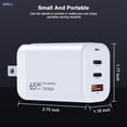 thumbnail image 3 of Cargador Zaidtek USB C GAN PD de 65 W con 3 puertos para DJI y más, 3 of 7