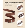 thumbnail image 5 of SUOSDEY Women Ratchet Belt Automatic Buckle Slide Belt for Jeans Dresses, 5 of 6