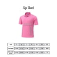 thumbnail image 2 of Zfeel Men High Performance Pure Dry Fit Poly Polos, Comfortable Short Sleeve Shirt, Pink, 2XL, 2 of 5
