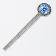 thumbnail image 2 of Flag of Israel Vintage Silver Lace-Edged Bookmark: a Gift for Readers and Book Lovers, 2 of 5