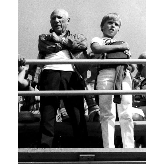 Pablo Picasso with a boy Photo Print (8 x 10)
