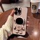 thumbnail image 1 of Funda con soporte plegable de astronauta galvanizada para iphone 11 12 13 Pro Max 14 pro x xr xs 7 8plus, funda protectora de película de cristal para cámara Tan Jianjun unisex, 1 of 2
