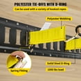 thumbnail image 4 of KFFKFF E Track Tie-Down Rail Kit, 30PCS 5ft E-Tracks Set Includes 4 Steel Rails & 2 Single Slot & 8 O Rings & 8 Tie-Offs w/D-Ring & 8 End Caps, Securing Accessories for Cargo, Motorcycles, and Bikes, 4 of 9