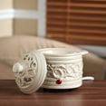 thumbnail image 5 of Hosley Electric Cream Color Potpourri Warmer & Set of 3, Rose Fragrance Warming Oils, 5 of 5