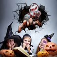 thumbnail image 1 of Pegatinas de pared de Halloween, decoración de fondo de fiesta para sala de estar, pared rota 3D, pegatinas de zombies de terror, pegatinas de PVC de vidrio para ventana JAMW Sencillez, 1 of 5