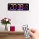 thumbnail image 1 of Reloj despertador LED Macarena digital de escritorio 16 pulgadas con control remoto rosa, 1 of 8