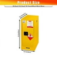 thumbnail image 2 of Lanfys Flammable Cabinet 6 Gallon Yellow, 18.11 x 18.11 x 35.5 Inchs Adjustable Shelf Flammable Storage Cabinet, for Commercial Industrial Home Use, 2 of 8