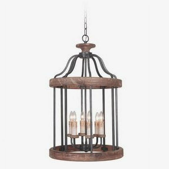 36536-TBWB-Craftmade Lighting-Ashwood - Six Light Foyer - 20 inches wide by 33.7 inches high