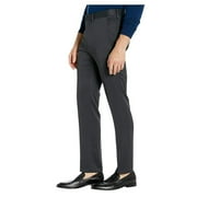 Kenneth Cole Mens Slim fit Dress Pants 34 / 34 Grey Solid Stretch