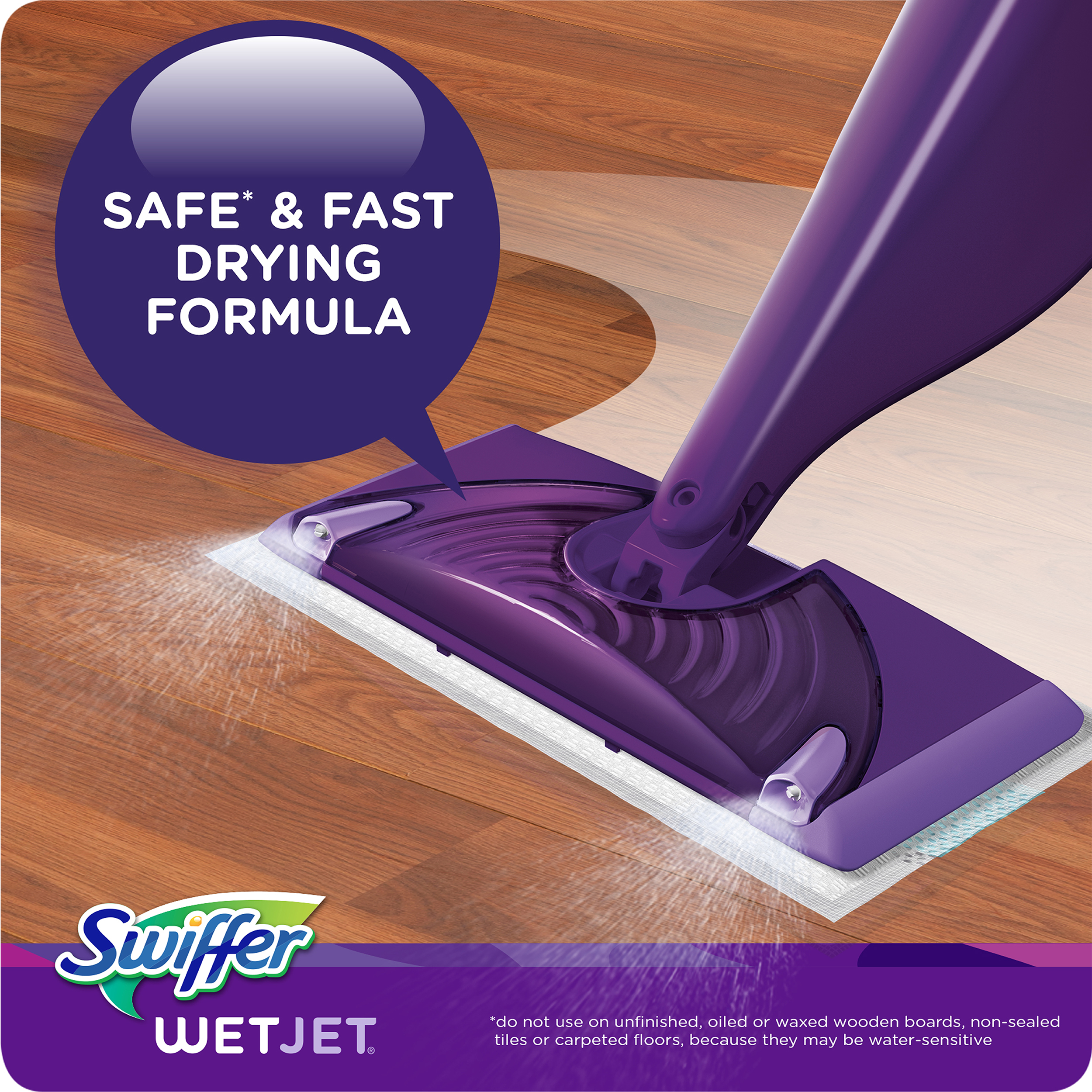 Swiffer WetJet Liquid Floor Cleaner, Lavender Vanilla & Comfort, 42.2 fl oz - image 4 of 11
