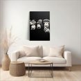 thumbnail image 5 of 1pc Cool Three - Chimpanzees Canvas Wall Art with One Smoking, Hands - Gesturing, Black and White Framed Decor room hanging Wall Picture Decor for Home Gifts, living room, bathroom, bedroom, kitchen, 5 of 8