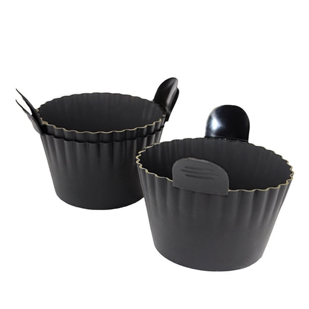 Molde de silicona antiadherente para muffins, moldes reutilizables para freidoras de aire.