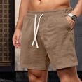 thumbnail image 2 of Men’s Textured Jogging Shorts Vintage Casual Summer Bottoms, 2 of 8