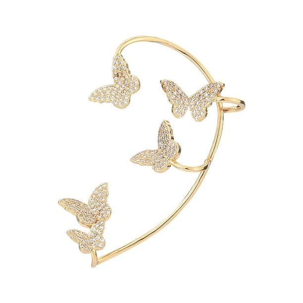 Pendientes para mujer, regalos para mujer, pendientes de diamantes de moda para mujer, pendientes de clip sin perforación, 1 pieza, calcetines decorativos