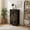 Color-1, variant on 4 Drawer Vertical Storage Dresser Teal Frond Palm Leaves Tropical Plants Layered Foliage Natural Texture with Wood Top Fabric Pull Drawers