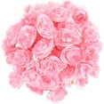 thumbnail image 4 of 50pcs 3cm rosas artificiales cabezas de flores decoración de la boda (rosa), 4 of 5