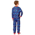 thumbnail image 3 of Hot Wheels Boys' All-Over Tossed Print Race Car Union Suit One-Piece Front Zip Footless Sleep Lounge Pajama, 3 of 6