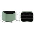 thumbnail image 2 of HofferRuffer Remote Control Holder, 360 Degree Spinning, PU Leather Desk Organizer, 5 Compartments Storage (Light Green), 2 of 7