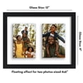 thumbnail image 3 of Americanflat 4x6 Double Picture Frame with Shatter-Resistant Glass Fits 2 use as One 9x12 Poster Frame - Black, 3 of 9