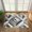 Gray, variant on Luxe Weavers Modern Farmhouse Geometric Blue 2x3 Area Rug, Rustic Wood Carpet