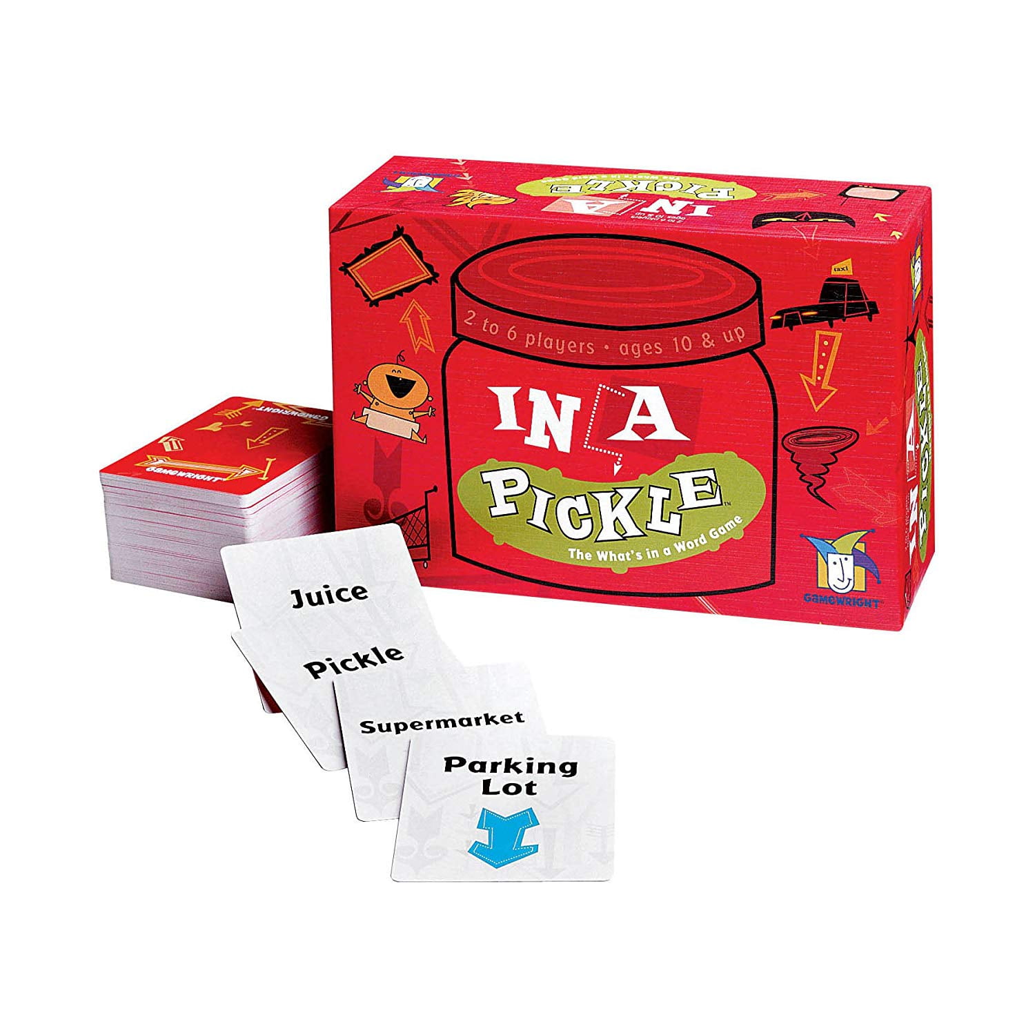 In A Pickle Word Card Game, Includes 320 game cards and