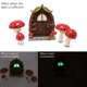 thumbnail image 4 of Muyoka Juego de puerta de mini gnomo que brilla en la oscuridad, juego de puerta de casa de muñecas secreta, juego de muebles de jardín de hadas de resina, accesorios de escena, accesorios de decoraci Muyoka Hogar, 4 of 7