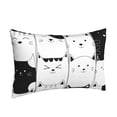 thumbnail image 2 of Balery Doodle Cute Cat Bedding Queen Pillow Cases - Envelope Closure - Soft Brushed Microfiber Fabric - Shrinkage and Fade Resistant Pillow Cases-14"x20", 2 of 9