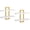 White and Gold, variant on HOOBRO Set of 2 15-Inch 2-Tier Floating Wall Shelves, Rustic Brown and Black