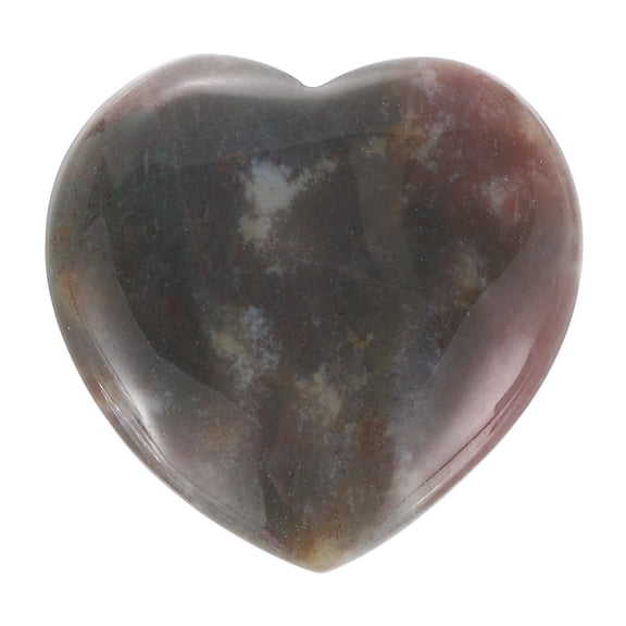Uxcell Natural Heart Shaped Crystal Stone, 1.2 Inch Mini Polished Love Gemstone Crystal, Pocket Rock Engraved Worry Stones for Women Gifts Meditation, Indian Agate