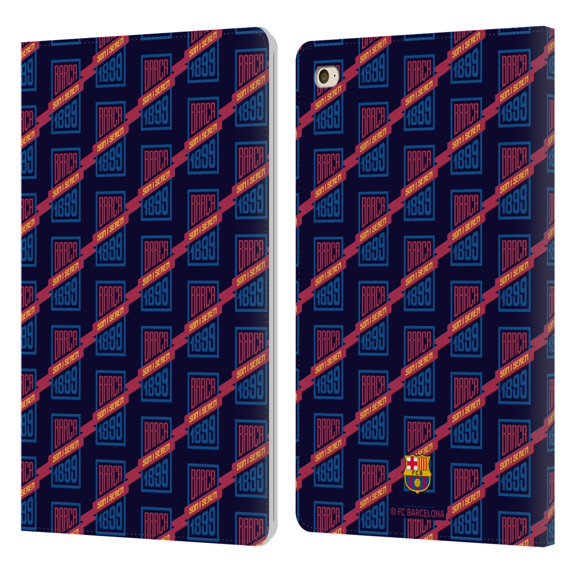 Head Case Designs Officially Licensed FC Barcelona Culé Som I Serem Leather Book Wallet Case Cover Compatible with Apple iPad mini 4