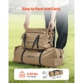 thumbnail image 3 of VEVOR Hot Tent for 4 Persons, Portable Winter Tipi Tent with Stove Jack, Waterproof Canvas Camping Tents,  Lightweight 4 Season Shelter Tents for Hiking Fishing Backpacking, M Size, 3 of 9