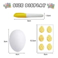 thumbnail image 3 of Easter Egg DIY Painting Kit DIY Art Handicrafts to Paint Your Own Easter Ceramic Egg Statues Plaster Brushes Acrylic Paints Bags Party for Adults multicolor, 3 of 4