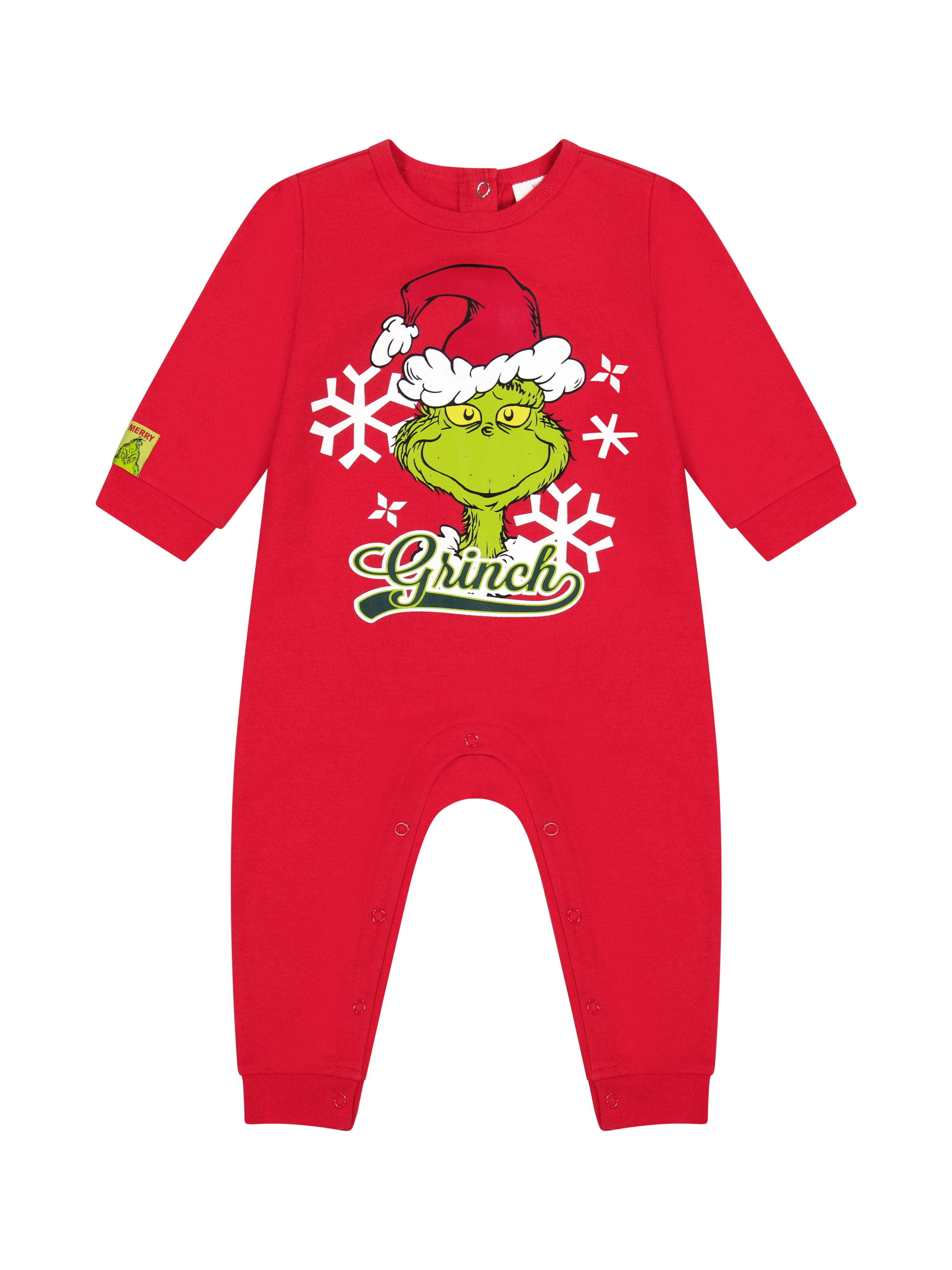 The Grinch Baby Unisex Red Coverall, Sizes 0/3M-24M