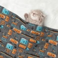 thumbnail image 2 of Pofeuu Industrial Transportation Print Puppy Blanket,Dog Blankets,Pet Blanket Cozy Cat Blankets for Indoor Cats, Fuzzy Pet Blanket for Kitten Doggy Dog Blankets-Medium, 2 of 8