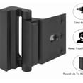 thumbnail image 3 of Awwp Door Reinforcement Lock, 800lbs Force Security, 3 Inch Stop, Home Security Door Lock for Inward Swinging Door, Prevents Break-Ins, Home Security, 1 PCS Door Security Brace, 3 of 3