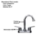 thumbnail image 2 of Llave Mezcladora Baño Lavabo Idrop  Cromado de Acero Inoxidable Manerales Pato, 2 of 3