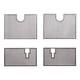 thumbnail image 2 of 4 unids / set chasis RC licencia de deslizamiento de protección de chasis de material acero inoxidable para 1/16 3818-1 modelo RC Hugo  Placa de protección, 2 of 8