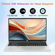 17.3Laptop-Computer 16GB RAM 1TB SSD 2025 Newest Student-Laptop Intel Pentium 6 Cores i3-1215U(Up to 4.40 GHz)) Business-Laptop with Backlit Keyboard Fingerprint ,Silver